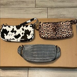 Animal Print Purse Lot
